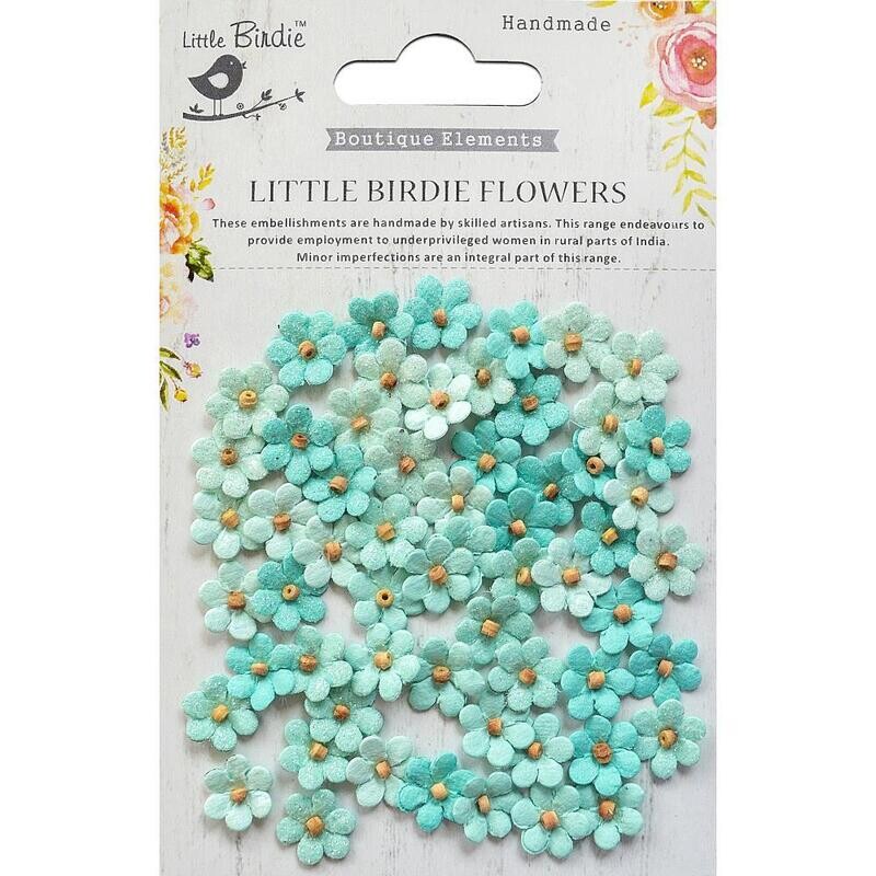 Little Birdie - Beaded Micro Petals - Arctic Ice