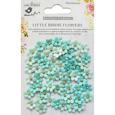 Little Birdie - Beaded Micro Petals - Arctic Ice