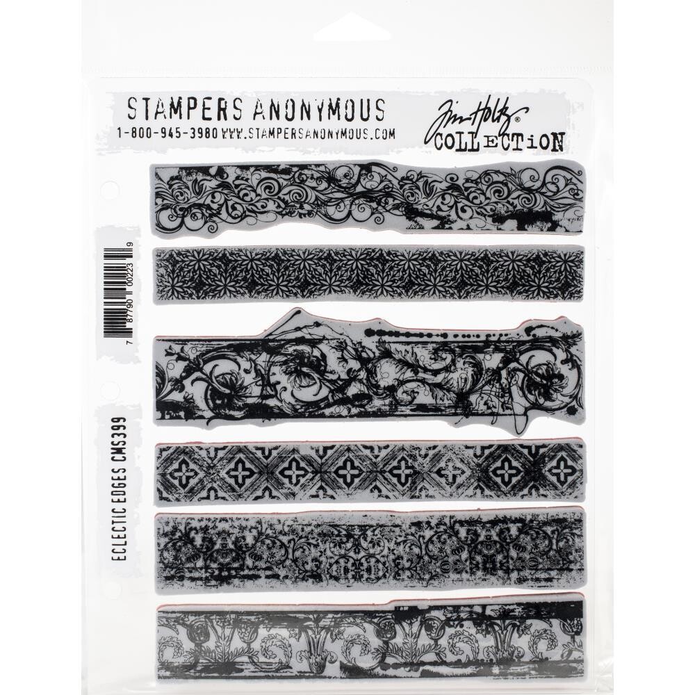 Stampers Anonymous - Tim Holtz - Cling Mount Stamps - Eclectic Edges