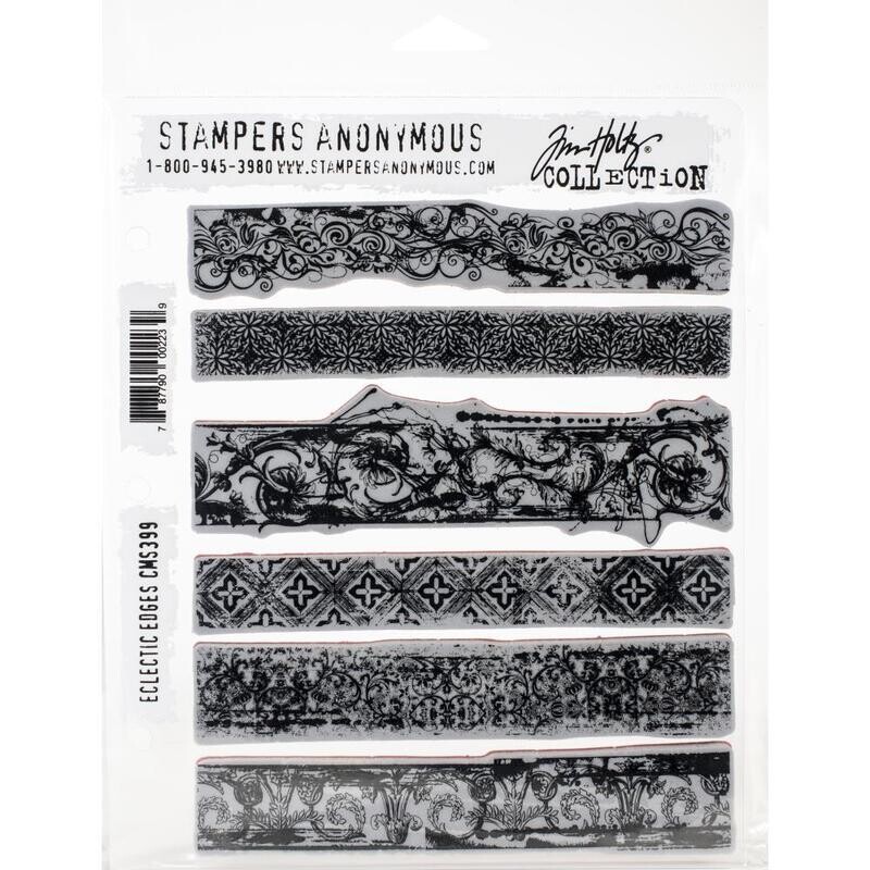 Stampers Anonymous - Tim Holtz - Cling Mount Stamps - Eclectic Edges