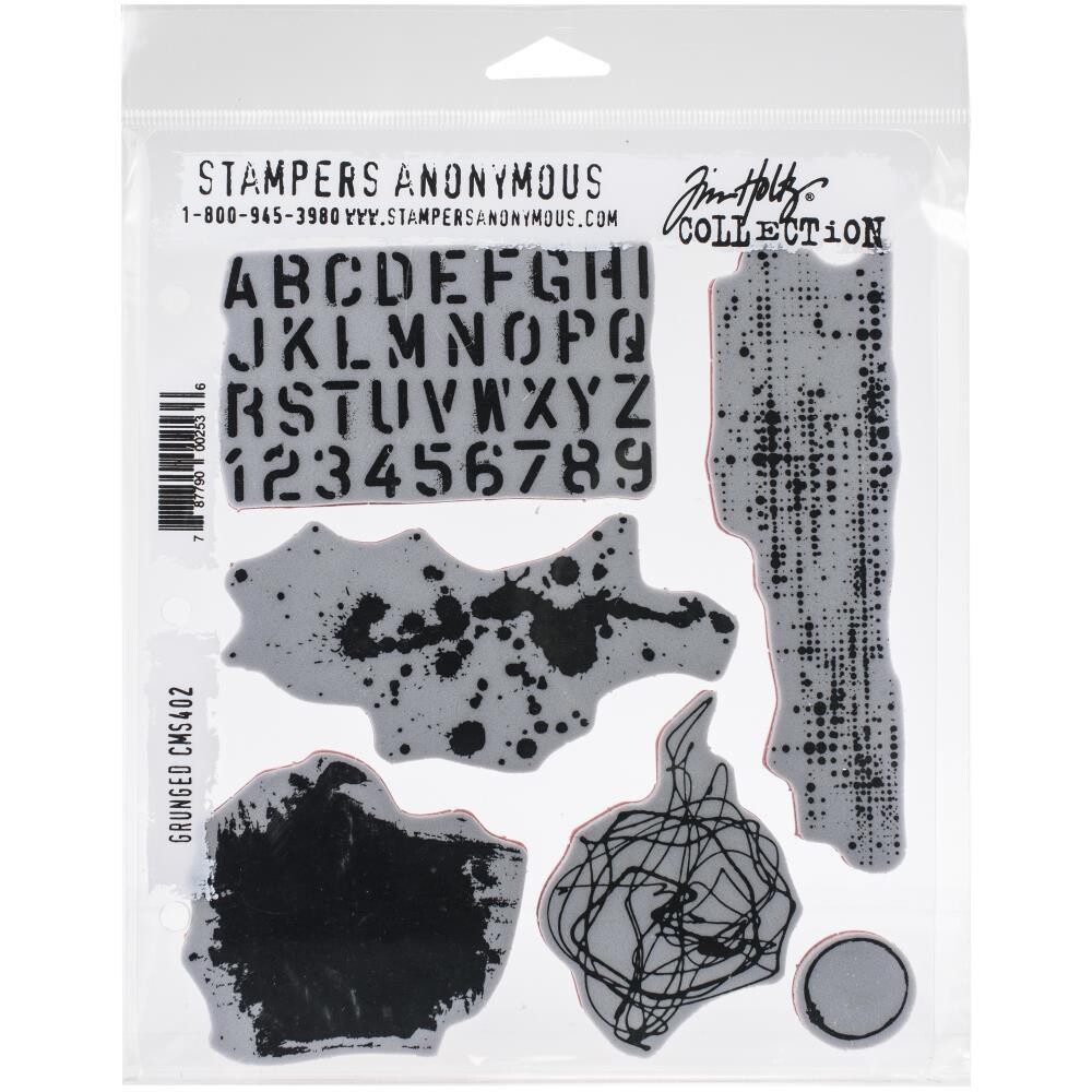 Stampers Anonymous - Tim Holtz - Cling Mount Stamps - Grunged