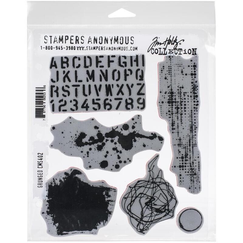 Stampers Anonymous - Tim Holtz - Cling Mount Stamps - Grunged