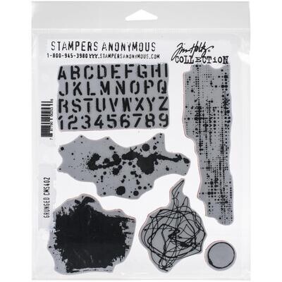 Stampers Anonymous - Tim Holtz - Cling Mount Stamps - Grunged