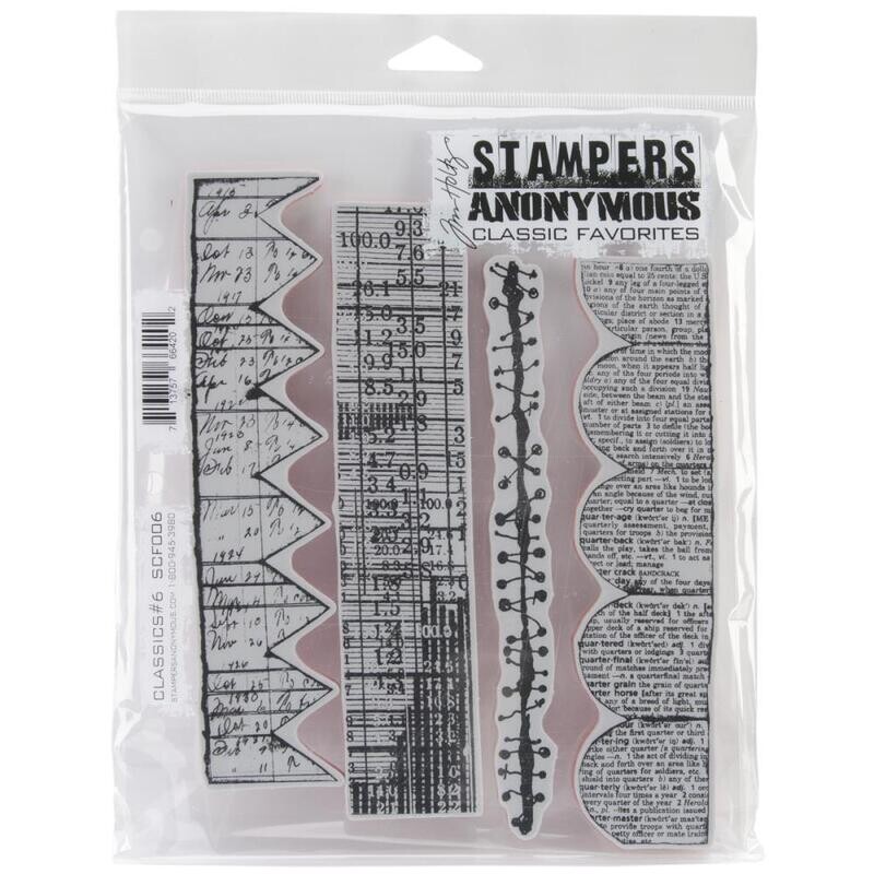 Stampers Anonymous - Tim Holtz - Cling Mount Stamp - Classics #6