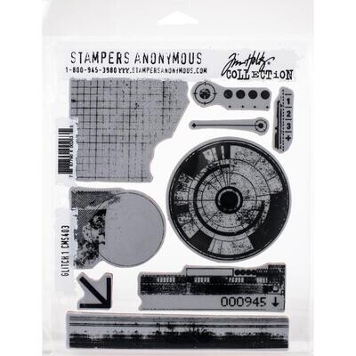Stampers Anonymous - Tim Holtz - Cling Mount Stamps - Glitch 1