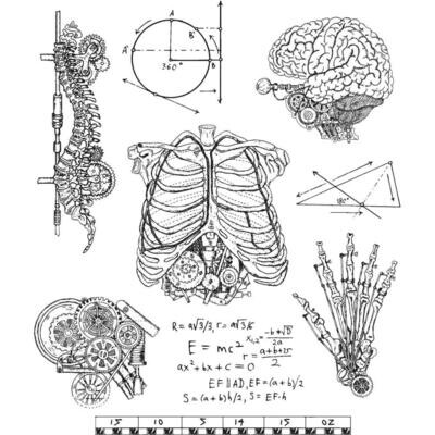 Stampers Anonymous - Tim Holtz - Cling Mount Stamps - Weird Science