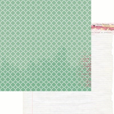 Kaisercraft - Oh So Lovely - 12"x12" Double-sided Paper Sheet - Damsel