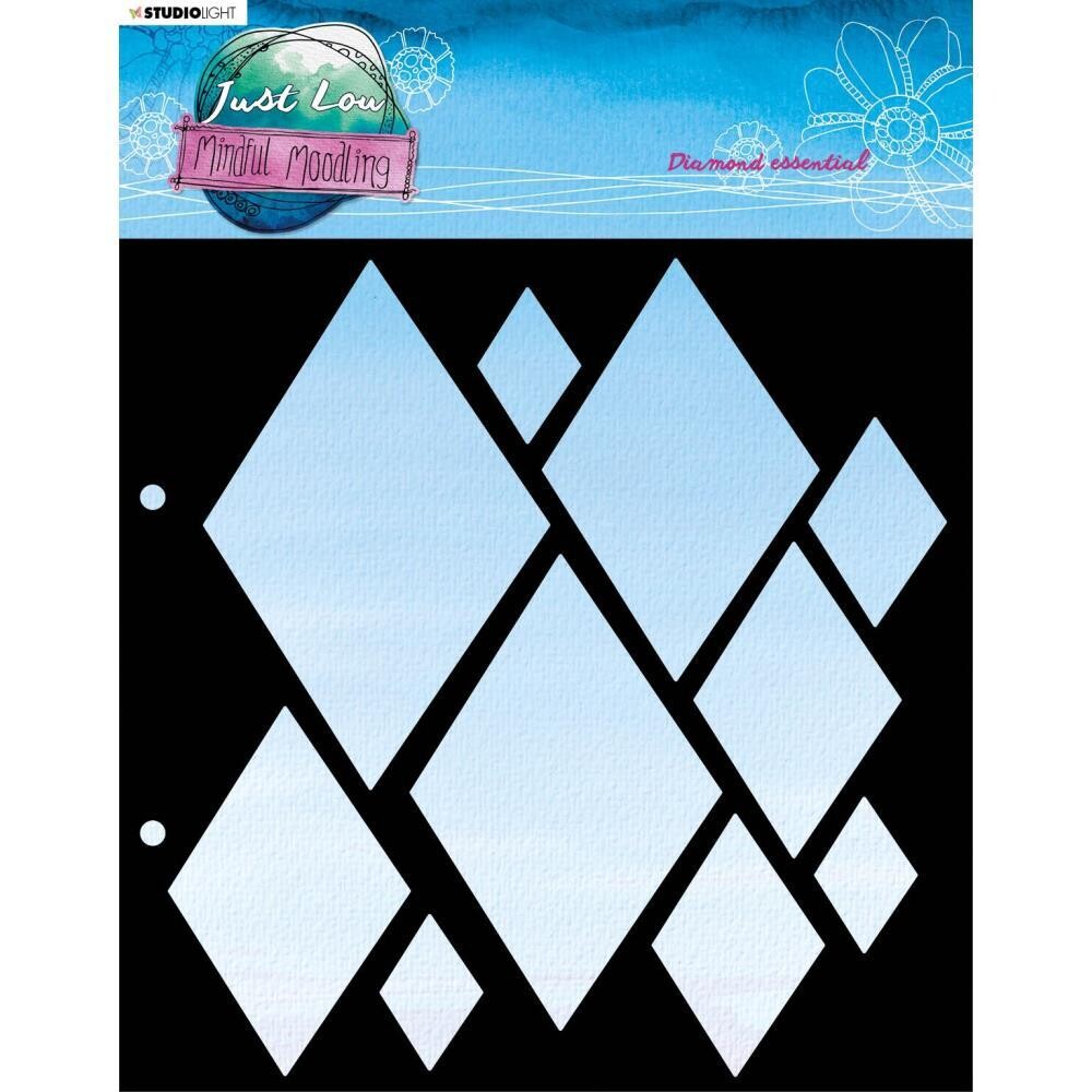 Studio Light - Mindful  Moodling Stencil - Diamond Essential