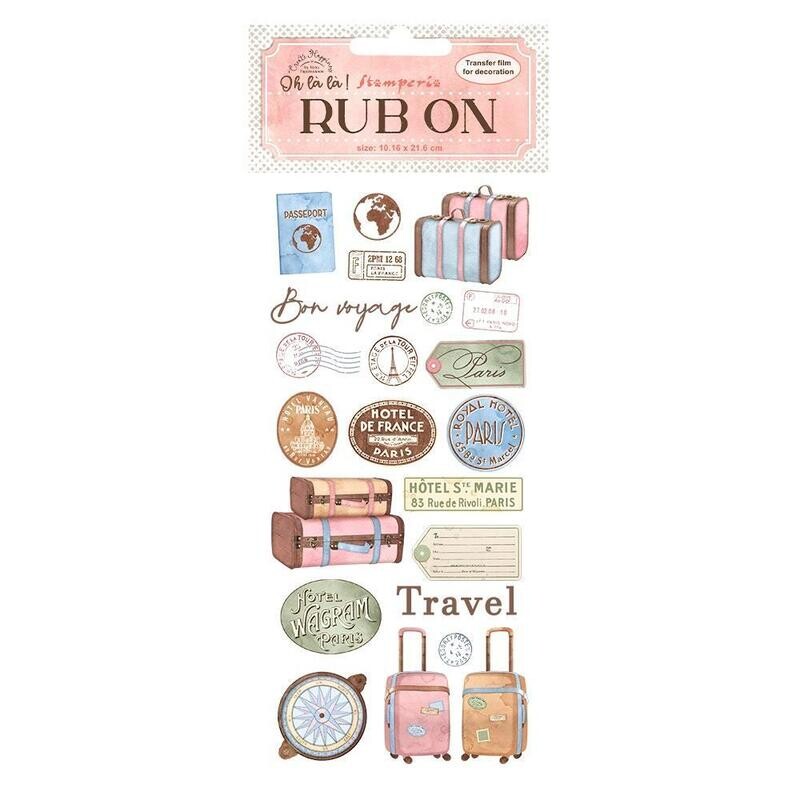 Stamperia - Oh La La - Rub-on Transfer - Travel