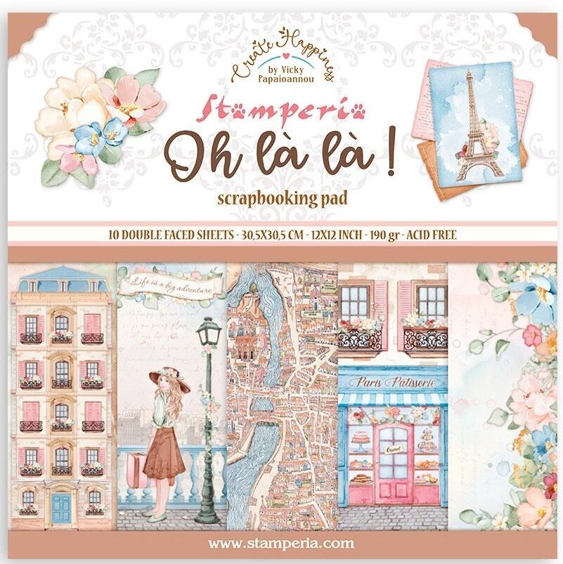 Stamperia - Oh La La - 12&quot;x12&quot; Double-sided Paper Pad