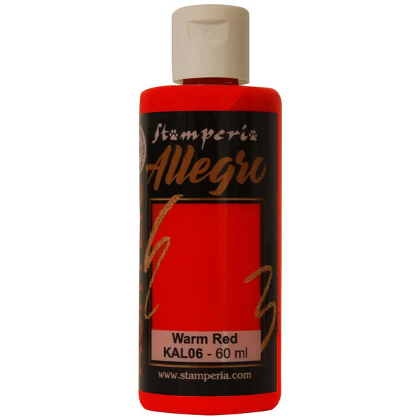 Stamperia - Allegro Acrylic Paint - 60ml - Warm Red
