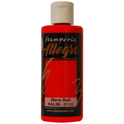 Stamperia - Allegro Acrylic Paint - 60ml - Warm Red