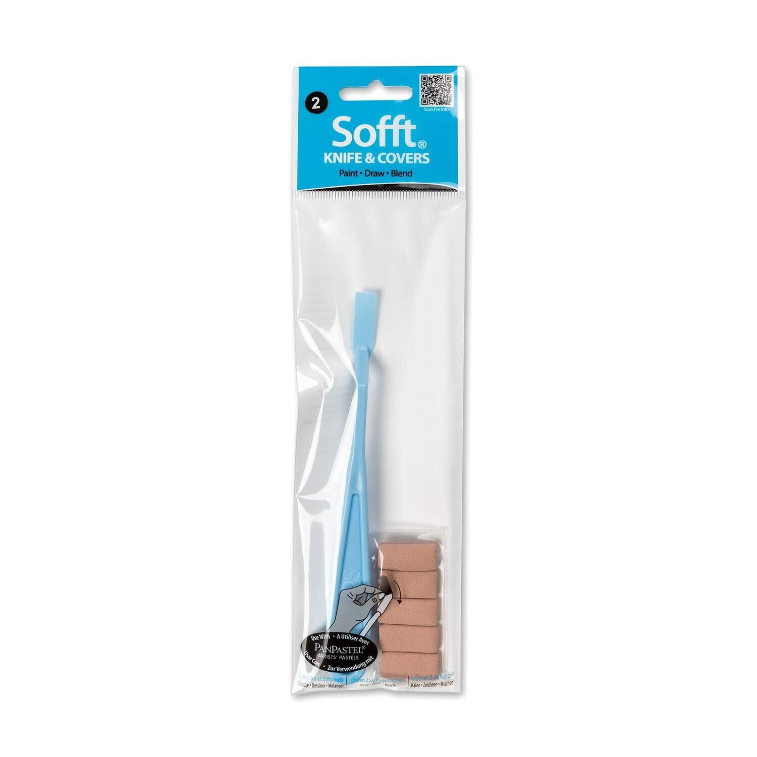 Sofft® Tools - Knives and 5 Covers - No. 2 Flat