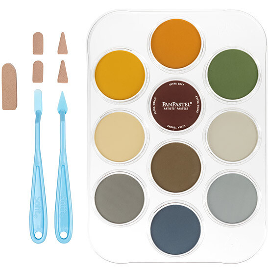 PanPastel - 10 colours - Susan&#39;s Garden Flower Colouring Kit 3 