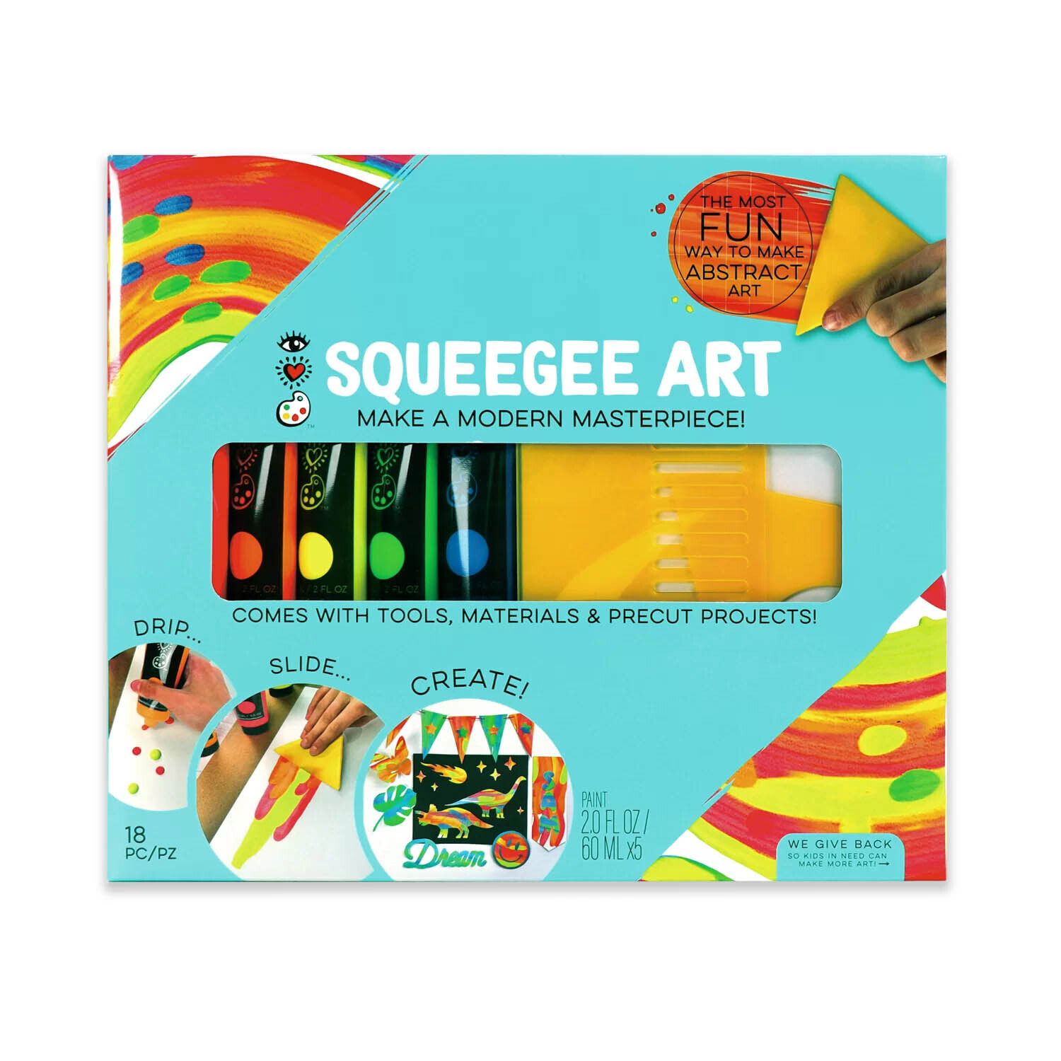 I Heart Art - Squeegee Art Set