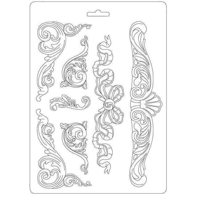 Stamperia - A4 Soft Mould - Classic Decoration