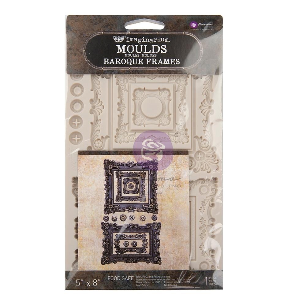 Prima Marketing - Re-Design Decor Mould - 5&quot;x8&quot; - Baroque Frames