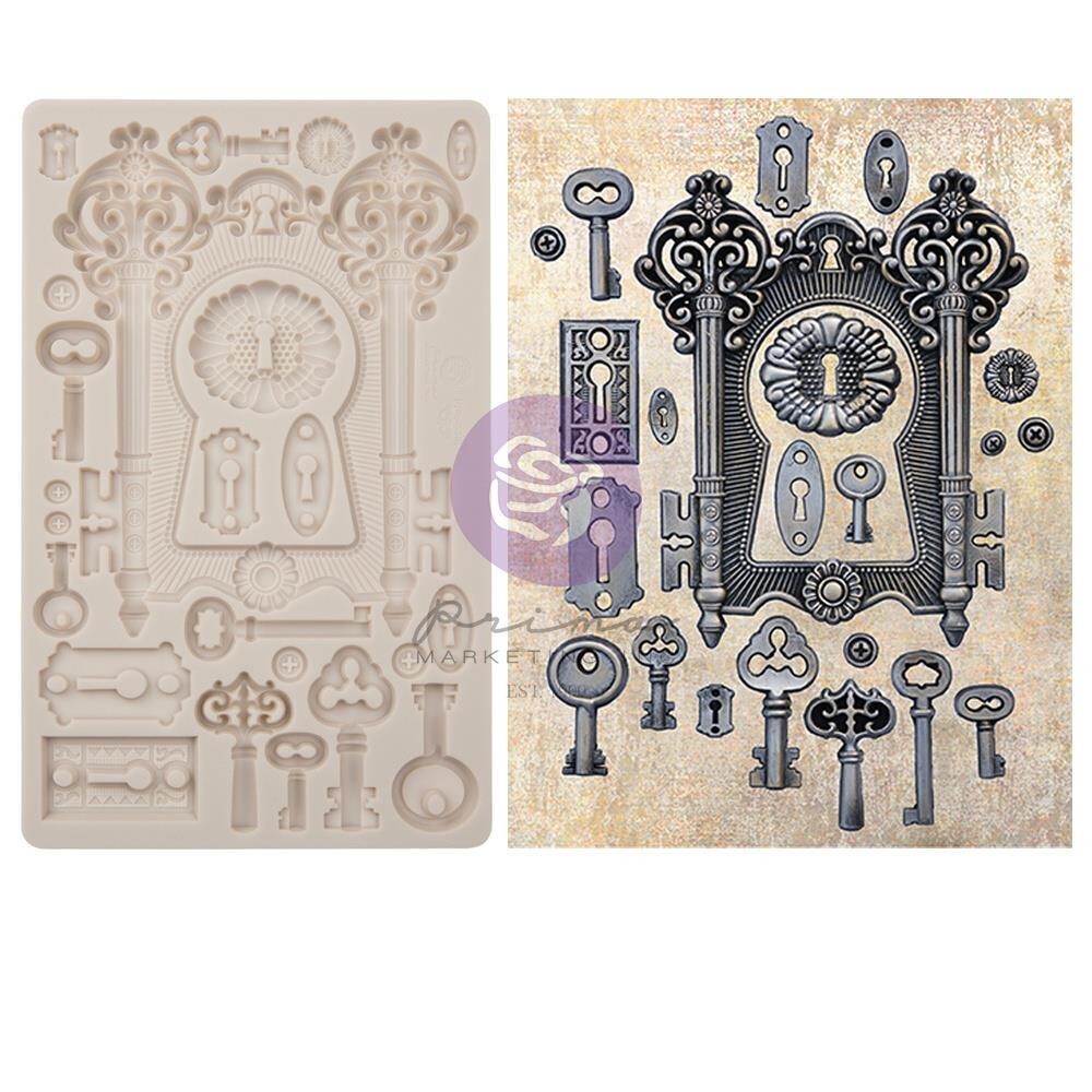 Prima Marketing - Re-Design Decor Mould - 5&quot;x8&quot; - Locks and Keys