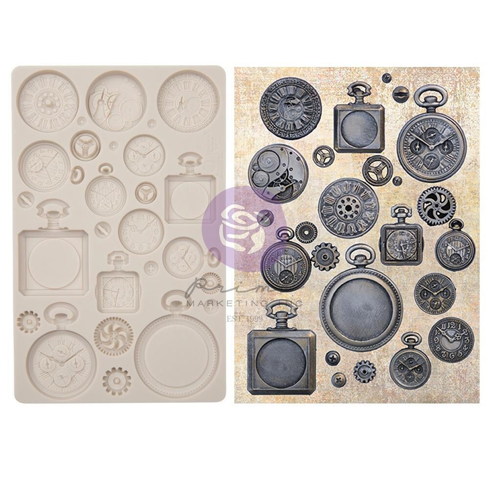 Prima Marketing - Re-Design Decor Mould - 5&quot;x8&quot; - Pocket Watches