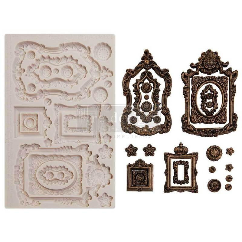 Prima Marketing - Finnabair Decor Mould - 5"x8" - Ornate Frames