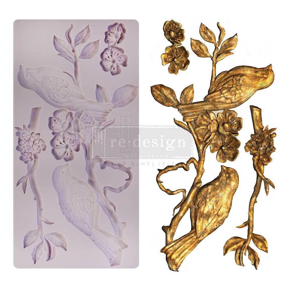 Prima Marketing - Finnabair Decor Mould - 5&quot;x10&quot; - Blossoming Spring