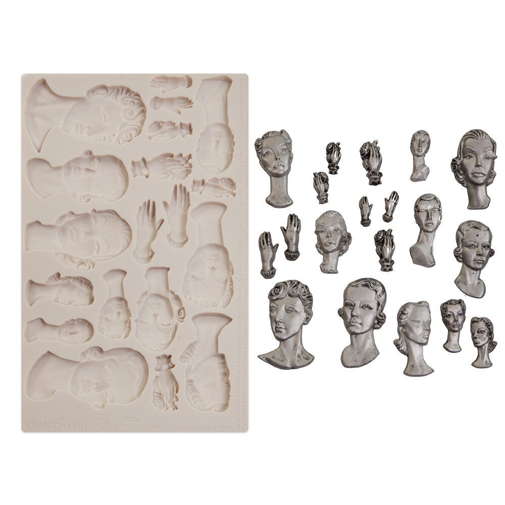 Prima Marketing - Finnabair Decor Mould - 5&quot;x8&quot; - Fashion Icons