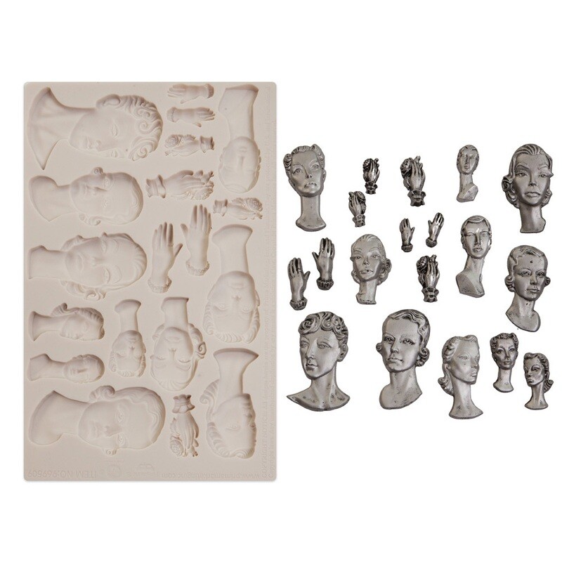 Prima Marketing - Finnabair Decor Mould - 5"x8" - Fashion Icons