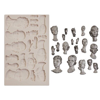 Prima Marketing - Finnabair Decor Mould - 5&quot;x8&quot; - Fashion Icons