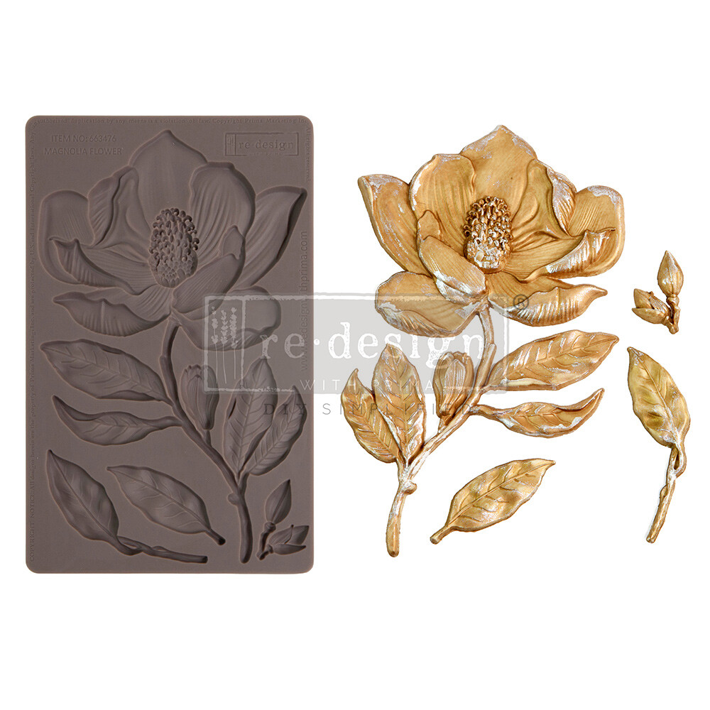 Prima Marketing - Finnabair Decor Mould - 5&quot;x8&quot; - Magnolia Flower