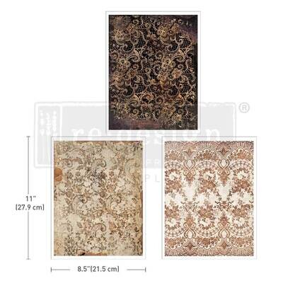 Prima Marketing Re-Design Decor - Middy Transfer Sheets - Delicate Lace