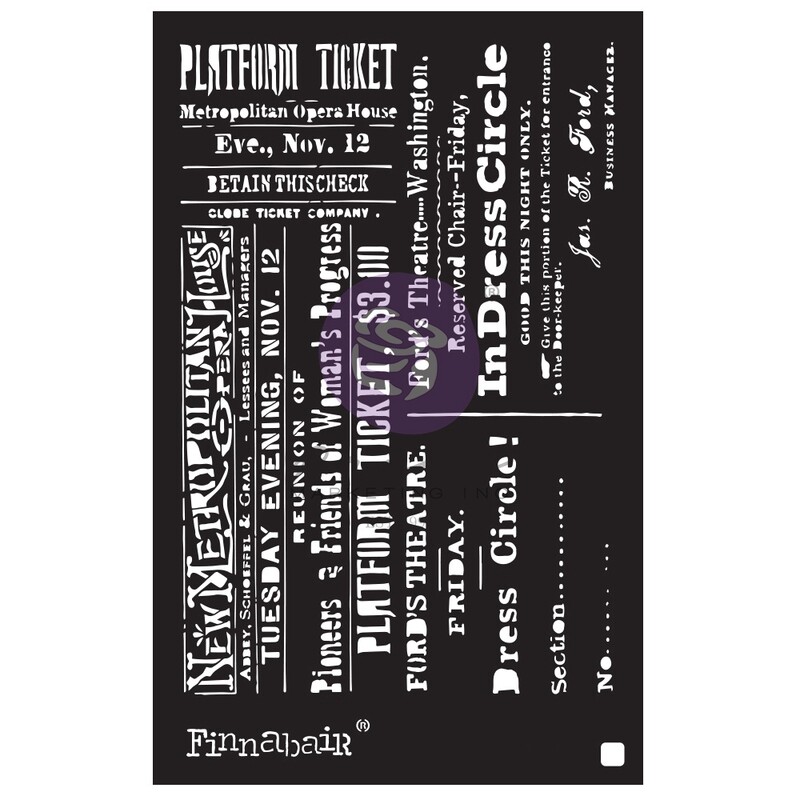 Prima Marketing - Finnabair Stencil - Theatre Night