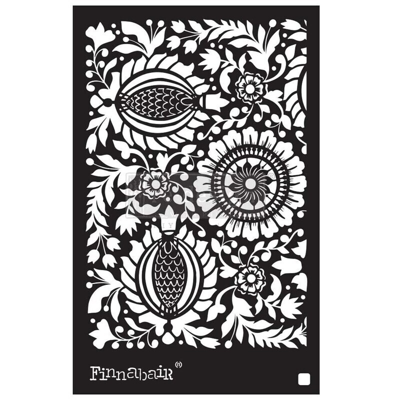 Prima Marketing - Finnabair Stencil - Folk Florals