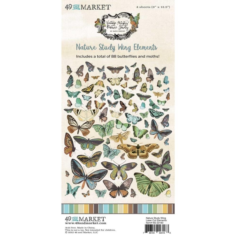 49 and Market - Nature Study - Laser Cut Outs - Wings