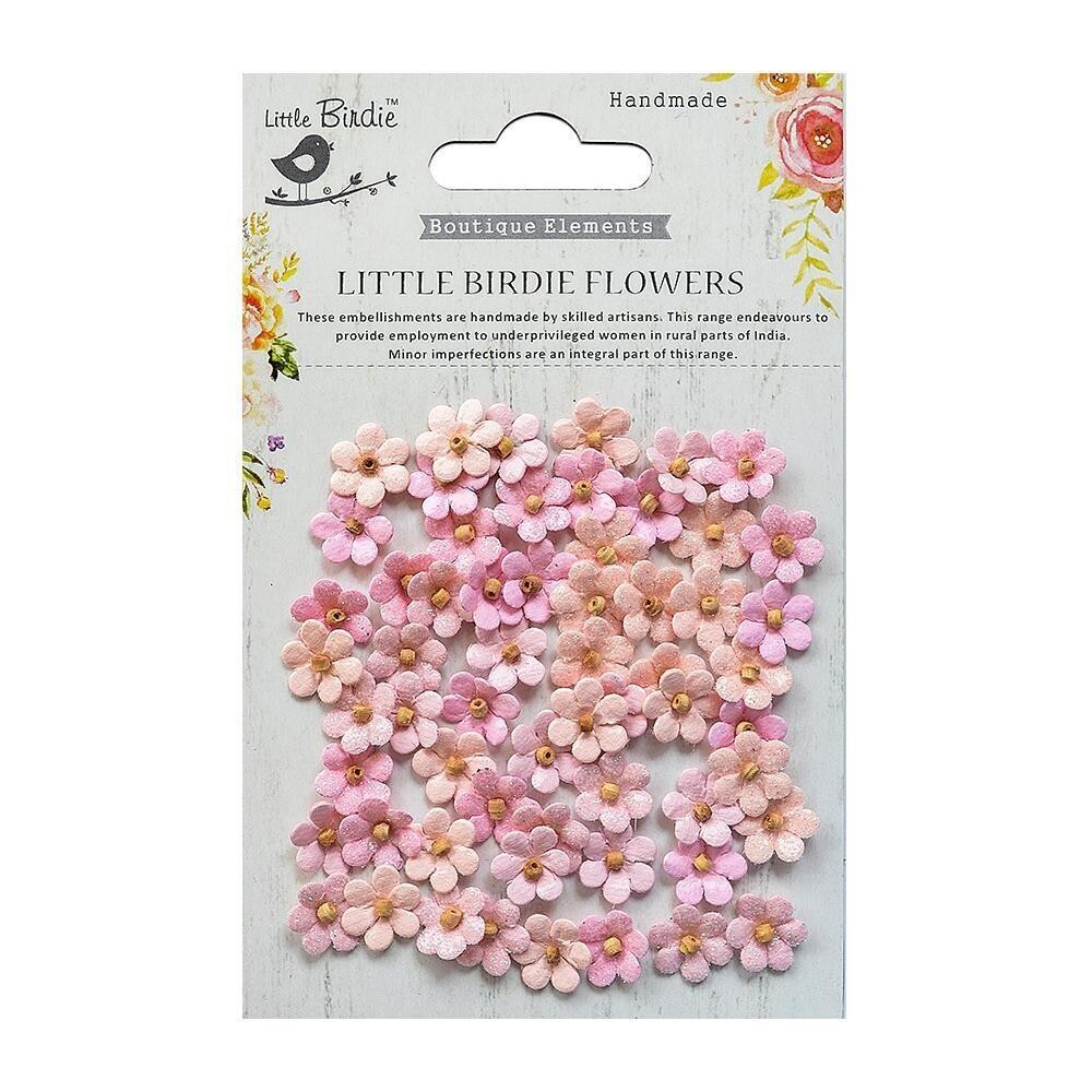 Little Birdie - Beaded Micro Petals - Pearl Pink