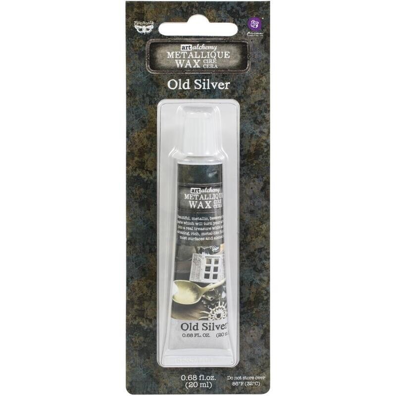 Prima Marketing - Art Alchemy - Old Silver - Metallique Wax by Finnabair 