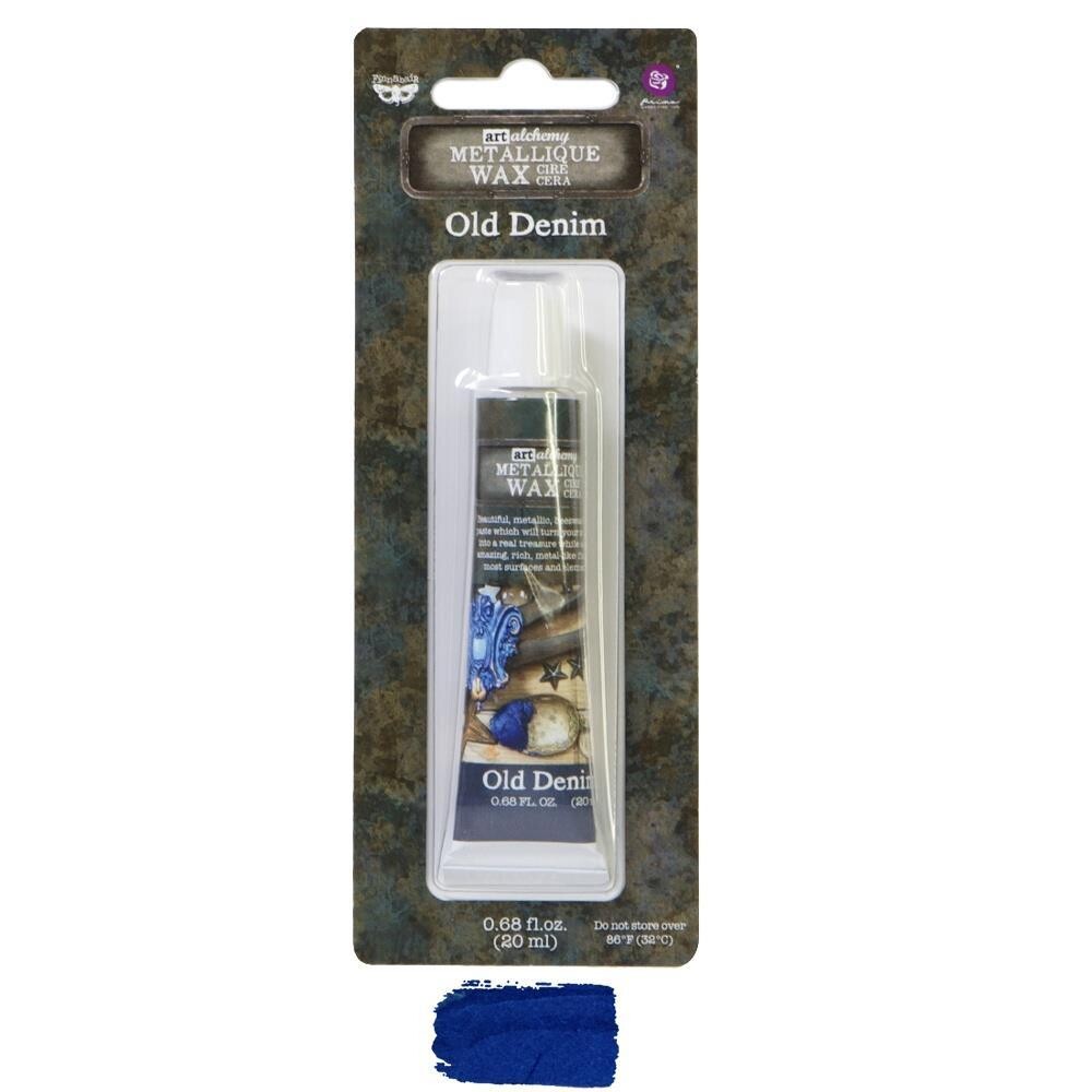 Prima Marketing - Art Alchemy - Old Denim - Metallique Wax by Finnabair 