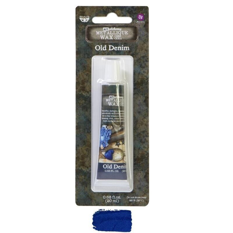 Prima Marketing - Art Alchemy - Old Denim - Metallique Wax by Finnabair 