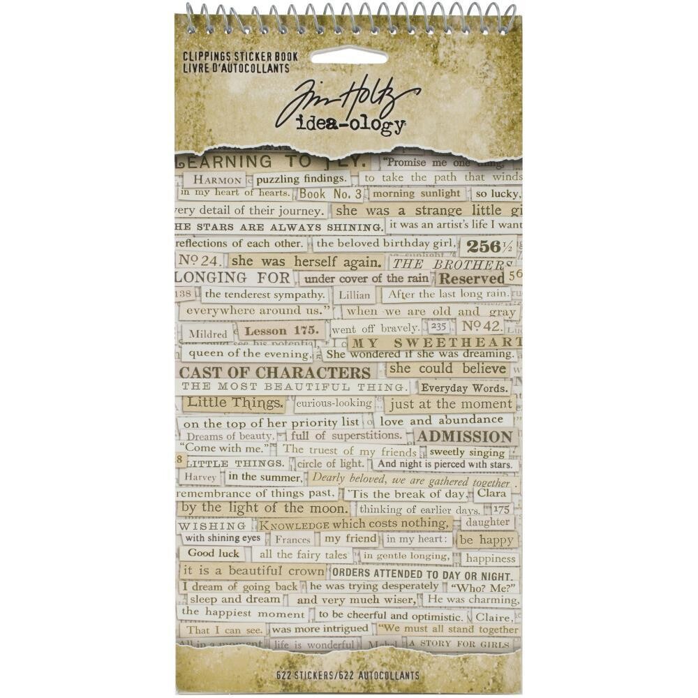 Tim Holtz - Idea-ology - Sticker Book - Clippings