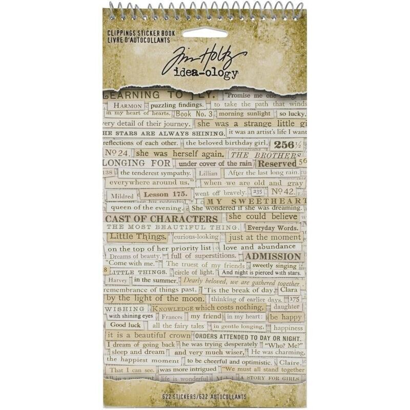 Tim Holtz - Idea-ology - Sticker Book - Clippings