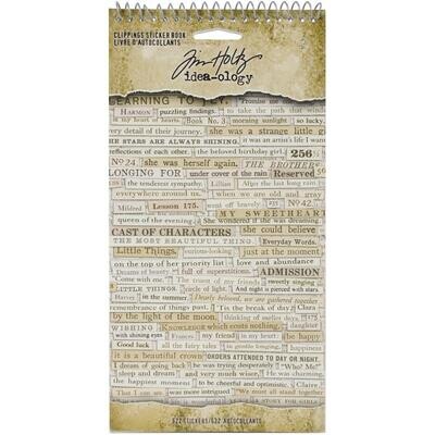 Tim Holtz - Idea-ology - Sticker Book - Clippings