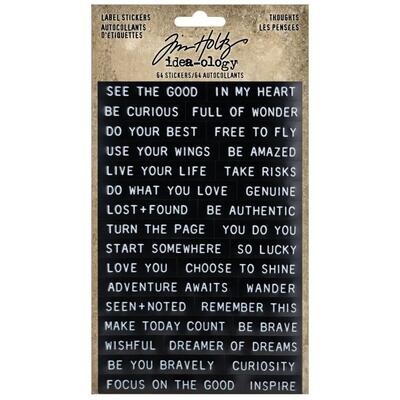 Tim Holtz - Idea-ology - Label Stickers - Thoughts