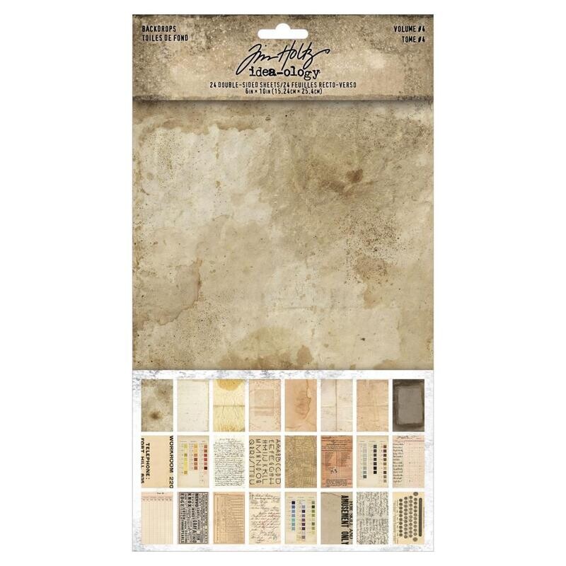 Tim Holtz - Idea-ology - Backdrops - Volume #4