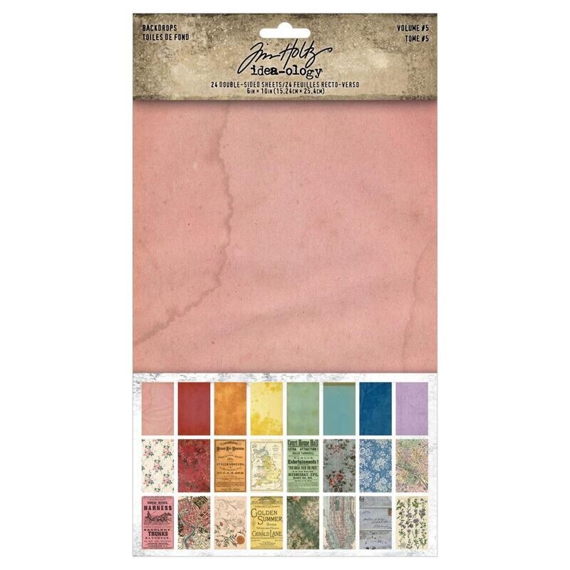 Tim Holtz - Idea-ology - Backdrops - Volume #5