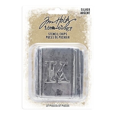 Tim Holtz - Idea-ology - Stencil Chips - Silver