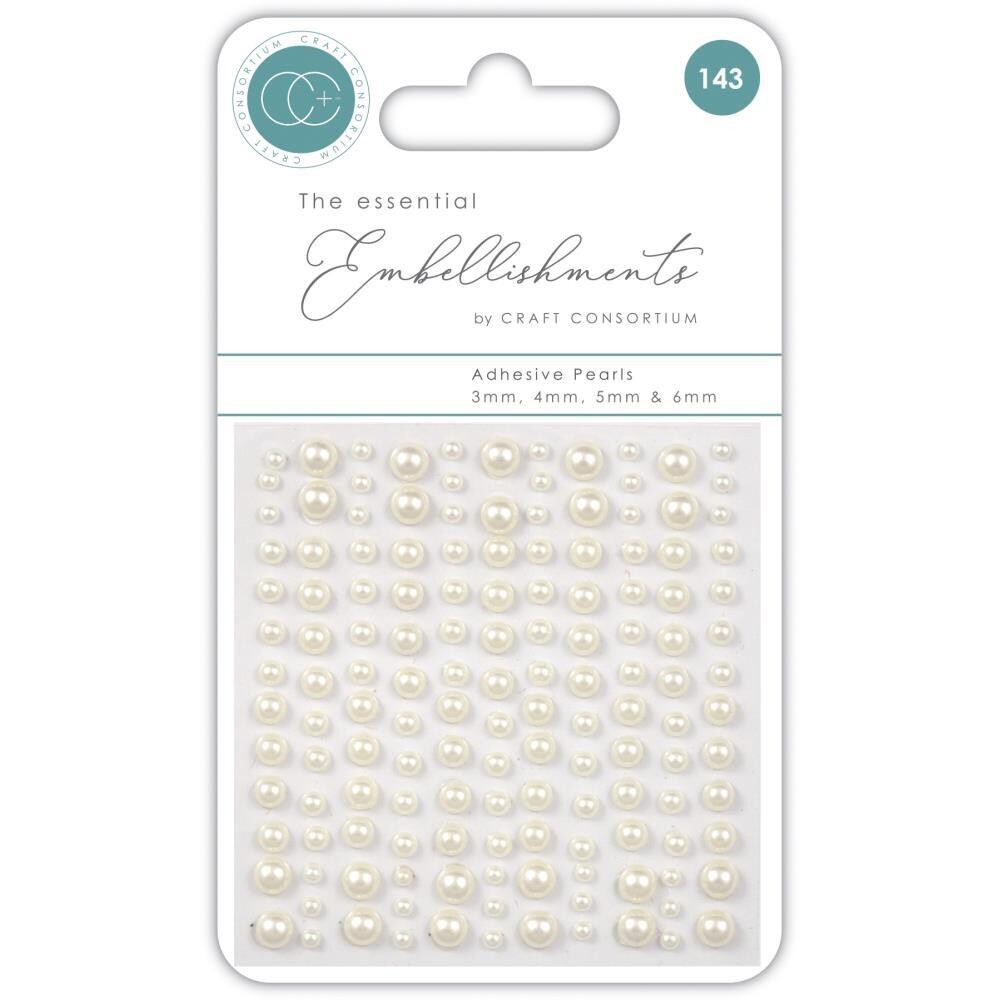 Craft Consortium - Adhesive Pearls - Natural Pearl