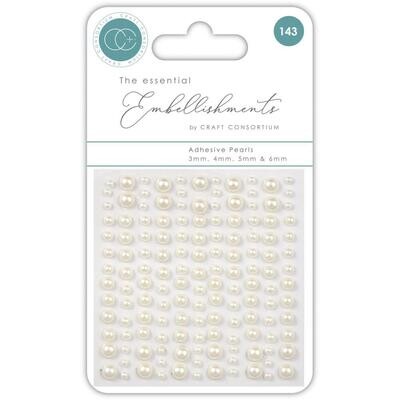 Craft Consortium - Adhesive Pearls - Natural Pearl