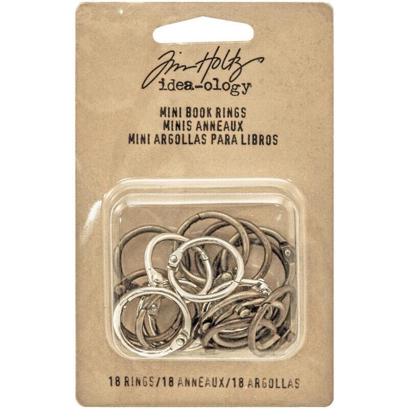 Tim Holtz - Idea-ology - Metal Mini Book Rings