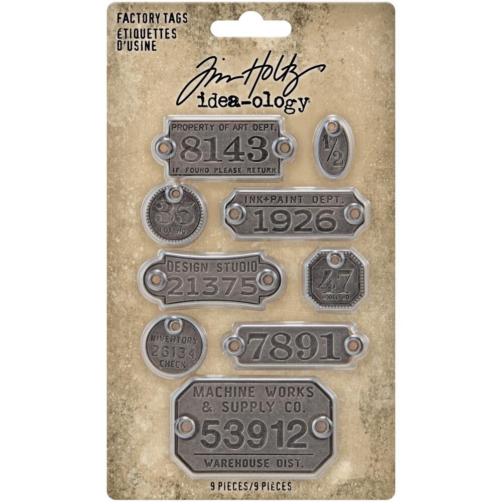 Tim Holtz - Idea-ology - Metal Factory Tags
