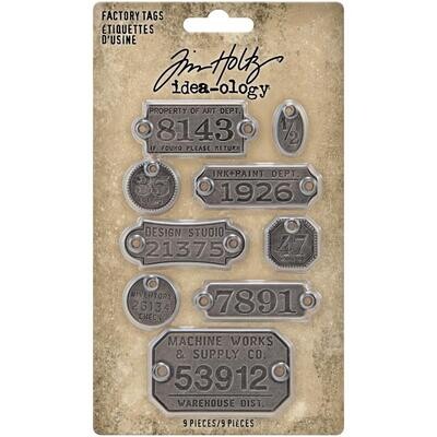 Tim Holtz - Idea-ology - Metal Factory Tags