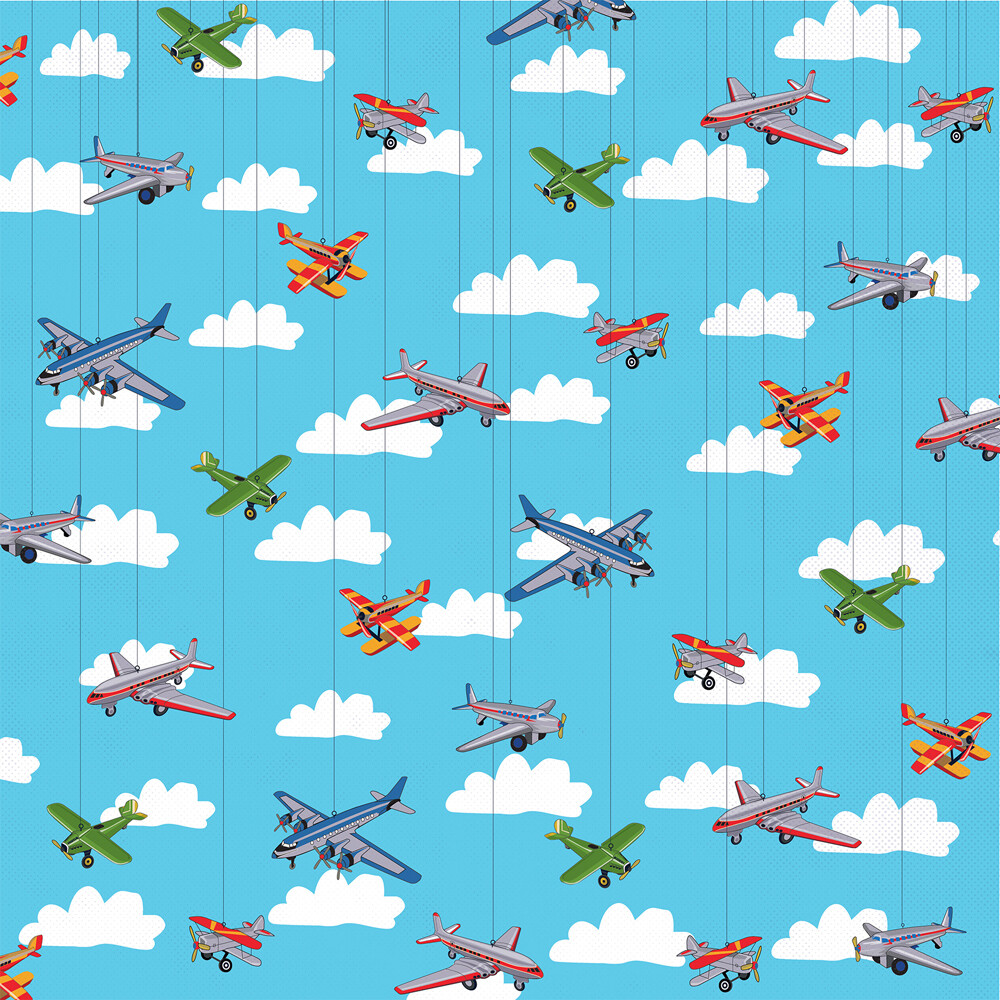 Carta Bella - Toy Box - 12&quot; x 12&quot; Double-sided Paper - Airplane Soaring